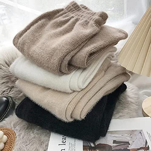 Damen Hose Mit Weitem Bein, Lässige Damen Frühling Herbst Dicke Strickhose Stretch Hohe Taille Lose Weite Hose Warme Einfache Mode Elegante Lose Einfache Gerade Outdoorhose,Coffee,XL Damen Hose Mit Weitem Bein, Lässige Damen Frühling Herbst Dicke Strickhose Stretch Hohe Taille Lose Weite Hose Warme Einfache Mode Elegante Lose Einfache Gerade Outdoorhose,Coffee,XL von DXBO