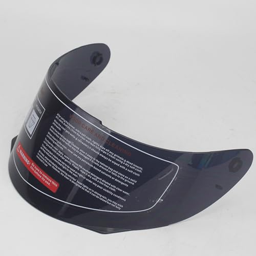 DXDRT Helm Schild für Motorrad Full-Face Helm Visier Ersatz UV-Schutz Anti-Scratch,Smoke von DXDRT