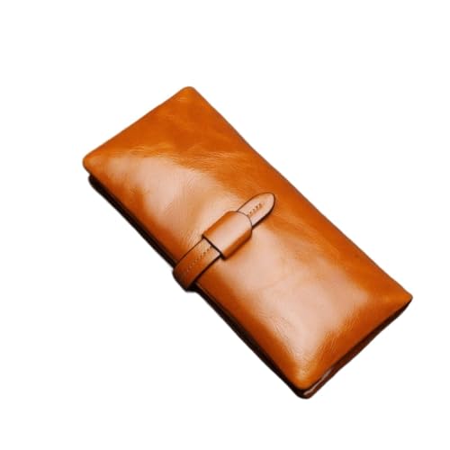 DXFBHWWS Geld-Organizer for Damen, Geldklammern, Geldbörsen, Handtaschen, Geldbörsen aus echtem Leder, Kartenetuis(Color:Brown) von DXFBHWWS