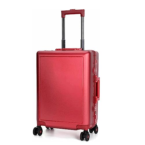 DXZENBO Gepäckkoffer mit Aluminiumrahmen und Rollen, großer Stauraum für Gepäck, TSA-Koffer mit Zahlenschloss von DXZENBO
