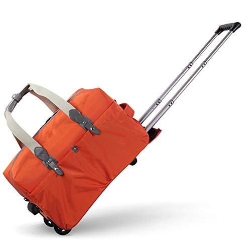 DXZENBO Koffer Reise-Trolley, Reisegepäck mit großem Fassungsvermögen, wasserdicht, faltbar, tragbare Reisetasche, doppelter Komfort von DXZENBO
