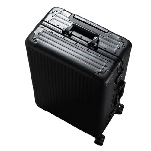 DXZENBO Koffer Vollaluminium-Magnesiumlegierung Trolley-Koffer Universal-Rollenkoffer Aluminiumrahmen Tragbarer Koffer Passwortfeld für Geschäftsreisen von DXZENBO