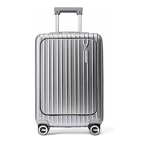 DXZENBO Koffer mit Rollen, wiederaufladbare Funktion, Handgepäck, Doppelreißverschlussfach, TSA-Zahlenschloss-Koffer von DXZENBO
