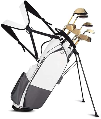 Golf-Standtasche, 5-Wege-Golftasche Oben, vollständig gefütterte Trennwände, Golfschlägertaschen mit Zwei Schultergurten, Golf-Tragetasche für die Driving Range, Golfschläger-Sonntagstasche Vision von DYBHSD