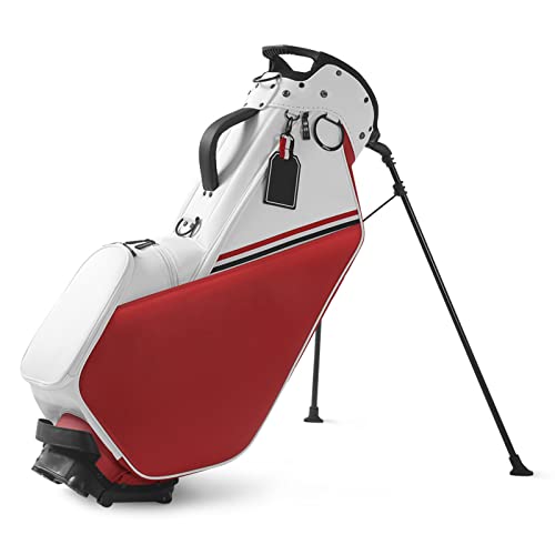 Tragbare Golf-Standtasche, wasserdichte PU-Leder-Golftasche für Männer und Frauen, Reise-Golfschlägertaschen, Leichter Golfschläger-Organizer Vision von DYBHSD