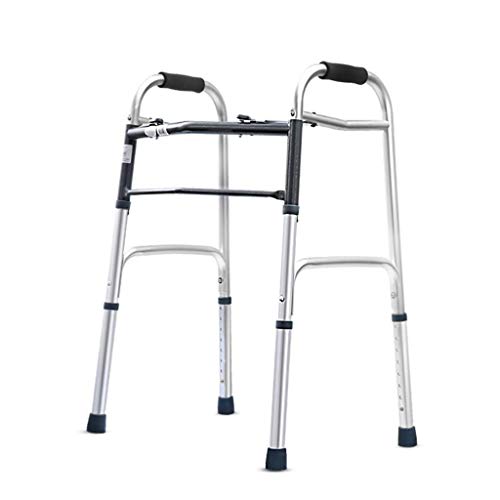 DYTENZYC Gehhilfe für ältere Menschen – Treppenauf- und -ab-Gehhilfe aus leichtem Aluminium mit Verstellbarer Gehhilfe und einziehbarem, vierzackigem Gehstock für ältere Menschen Peace von DYTENZYC