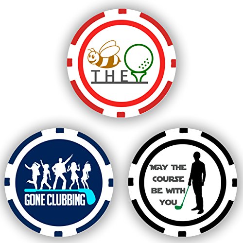 Da Vinci Golf Ball Marker Poker Chip Collection, 11,5 Gramm Chips, 3-Pack-C von Da Vinci