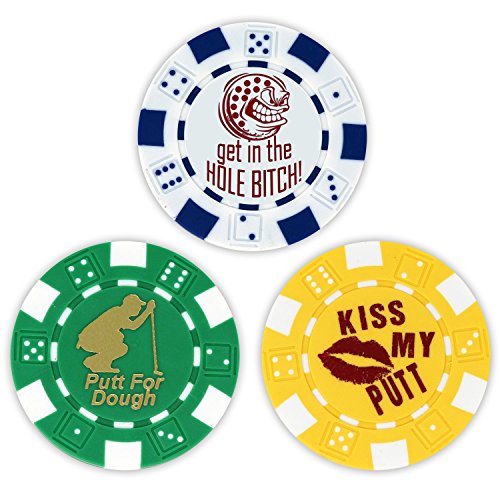 Golf Ball Marker Poker Chip Collection, 11,5 Gramm Chips, 3_Pack von DA VINCI