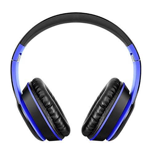 Bluetooth-Kopfhörer über Ohr mit 3,5 mm Klinkenstecker, kabellose Bluetooth-Kopfhörer über Ohr mit Mikrofon und Lautstärkeregler, kabellos, faltbar, Headset für iPhone, iPad, PC, Handys, TV von DaMohony