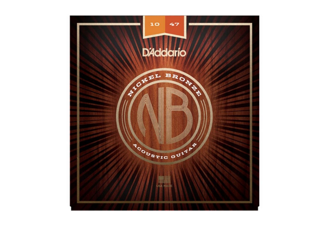 Daddario Saiten, (NB1047 10-47 Nickel Bronze Acoustic Extra Light), NB1047 10-47 Nickel Bronze Acoustic Extra Light - Westerngitarrensai von Daddario