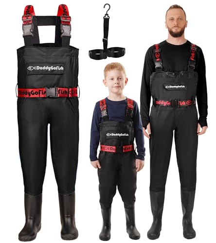 DaddyGoFish Chest Wader for Kids and Adults, Fishing and Hunting Waders with a Pocket and a Wader Hanger von DaddyGoFish