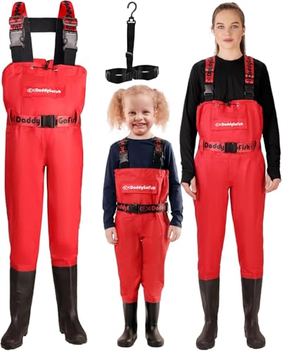 DaddyGoFish Chest Waders for Kids and Adults, Fishing and Hunting Waders with a Pocket and a Wader Hanger von DaddyGoFish