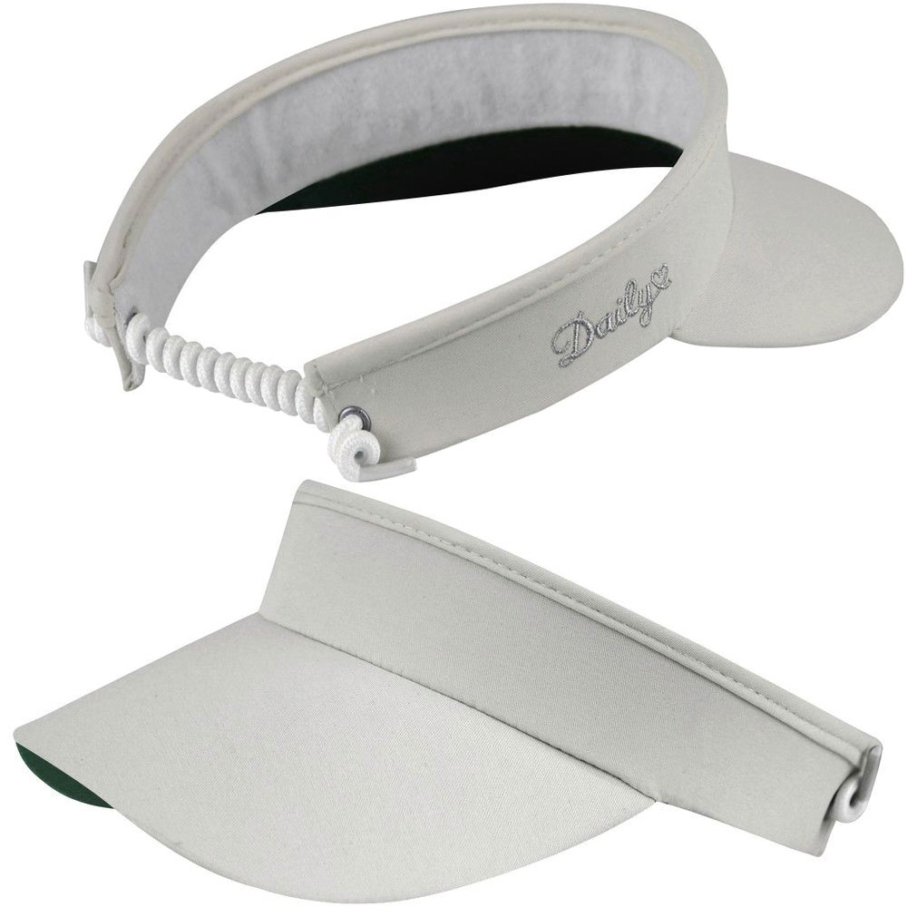 'Daily Golf Marina Damen Visor mit Spiralband hellgrau' von Daily Sports