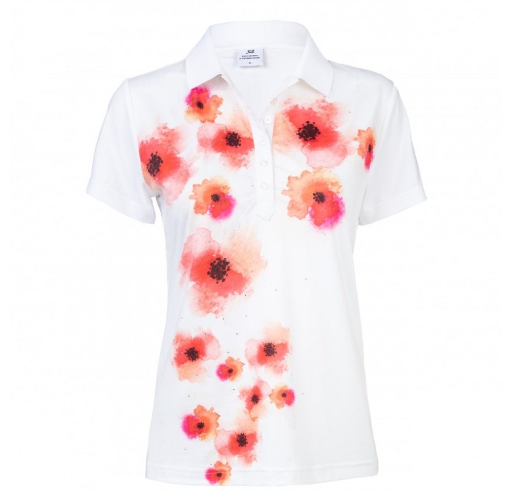 Daily Sports Poloshirt Daily Sports Polo Jemima Coral Bloom Weiß/Rot Damen S von Daily Sports