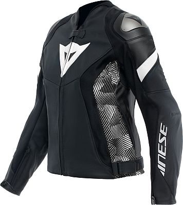 Dainese Avro 5, Lederjacke Damen - Schwarz/Schwarz/Weiß - 42 von Dainese