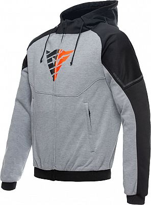 Dainese Daemon-X Safety, Textiljacke - Hellgrau/Schwarz/Neon-Rot - 44 von Dainese