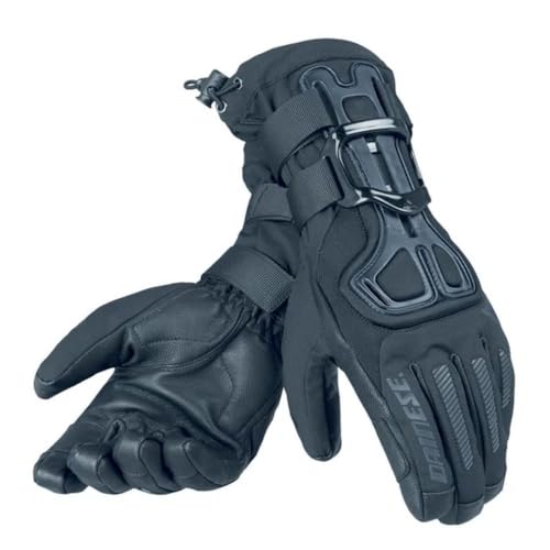 Dainese Erwachsene Skiprotektor D-Impact 13 D-Dry Gloves Snowboard Handschuhe mit Protektor, Schwarz/Carbon, S von Dainese