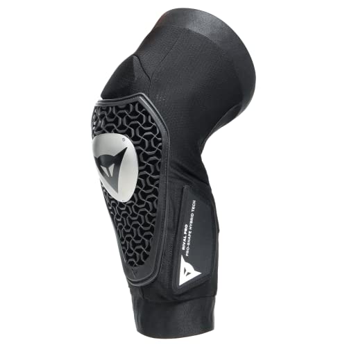 Dainese Rival Pro Knee Schwarz - Atmungsaktiver widerstandsfähiger MTB Knieprotektor, Größe L - Farbe Black von Dainese