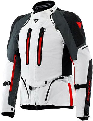 Dainese Super Adventure Absøluteshell, Textiljacke D-Dry - Hellgrau/Grau/Rot - 44 von Dainese