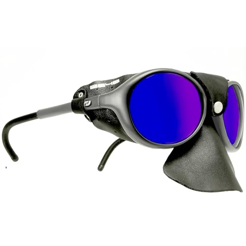 Daisan 8846 Herren Sonnenbrille Gletscherbrille Kat. 4 Leder-Seitenschutz Nasenschutz von Daisan