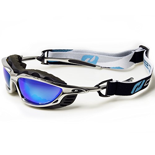 Daisan Alpin Gletscherbrille Sportbrille mit Band chrom von Daisan