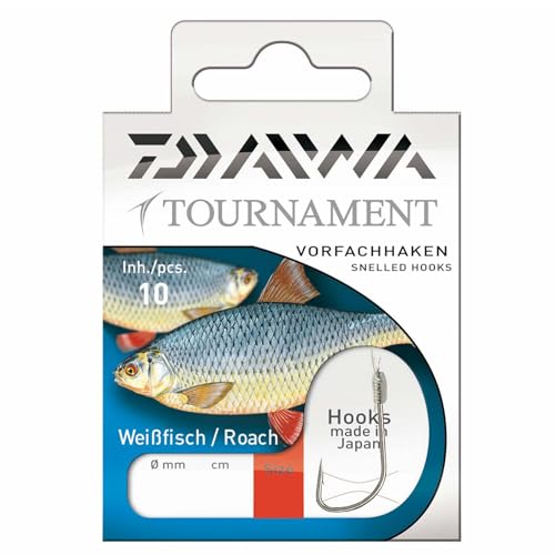 Daiwa Tournament Rotaugenhaken Gr. 10 60cm - Gr.10 - 0,16mm - 10Stück | von Daiwa