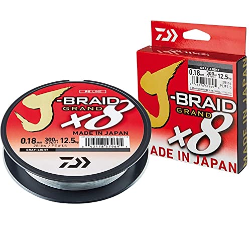 Daiwa - Fishing Braid J Braid Grand 10/100 270 M - Gray - 12793110 von Daiwa