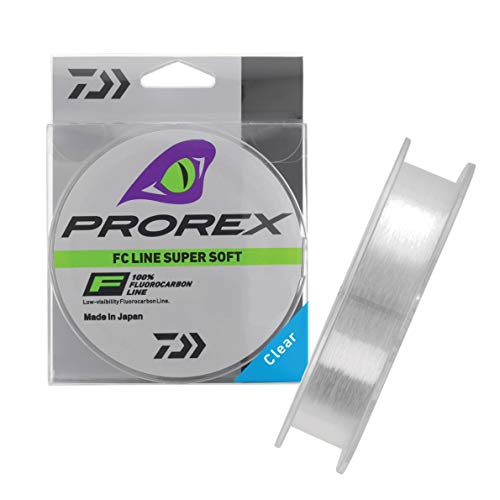 Daiwa Fluorocarbone Prorex Fc Schnur, superweich, 150 m, D.0,23 mm, R.4 kg, durchscheinend, 12995123 von Daiwa