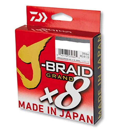J-Braid Grand X8 0.06mm-135m Gray-Light von DAIWA