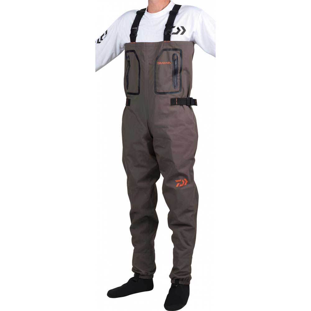 Daiwa Respirant Breathable Wader Braun L Mann von Daiwa