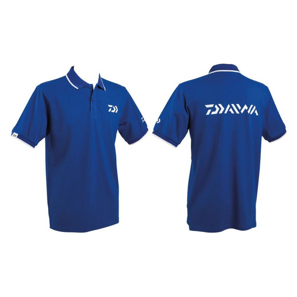 Daiwa Short Sleeve Polo Shirt Blau L Mann von Daiwa