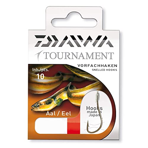 Daiwa Tournament Aalhaken Gr. 2 60cm - Gr.2 - 0,35mm - 10Stück | von Daiwa