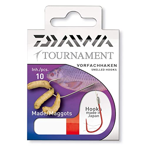 Daiwa Tournament Madenhaken Gr.10 50cm - Gr.10 - 0,16mm - 10Stück | von Daiwa