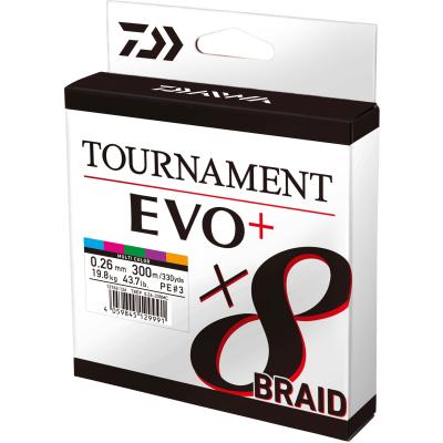 Daiwa Tournament x8 Br. EVO+ 0.12mm 300m MC von Daiwa
