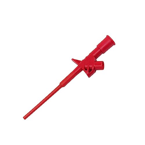 Dajidafu Testclip Ersatz Handheld Nylonverpackung Professionelle einfarbige 4 mm Buchse Testsonden Werkzeugzubehör, Rot von Dajidafu