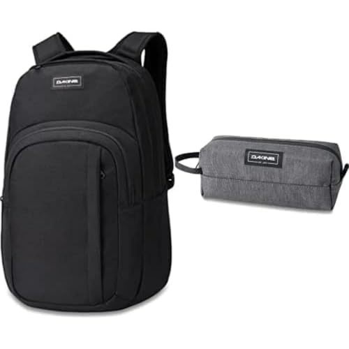 Dakine Rucksack Campus M 25L Liter Black + Zubehörtasche Carbon - Schwarz von Dakine