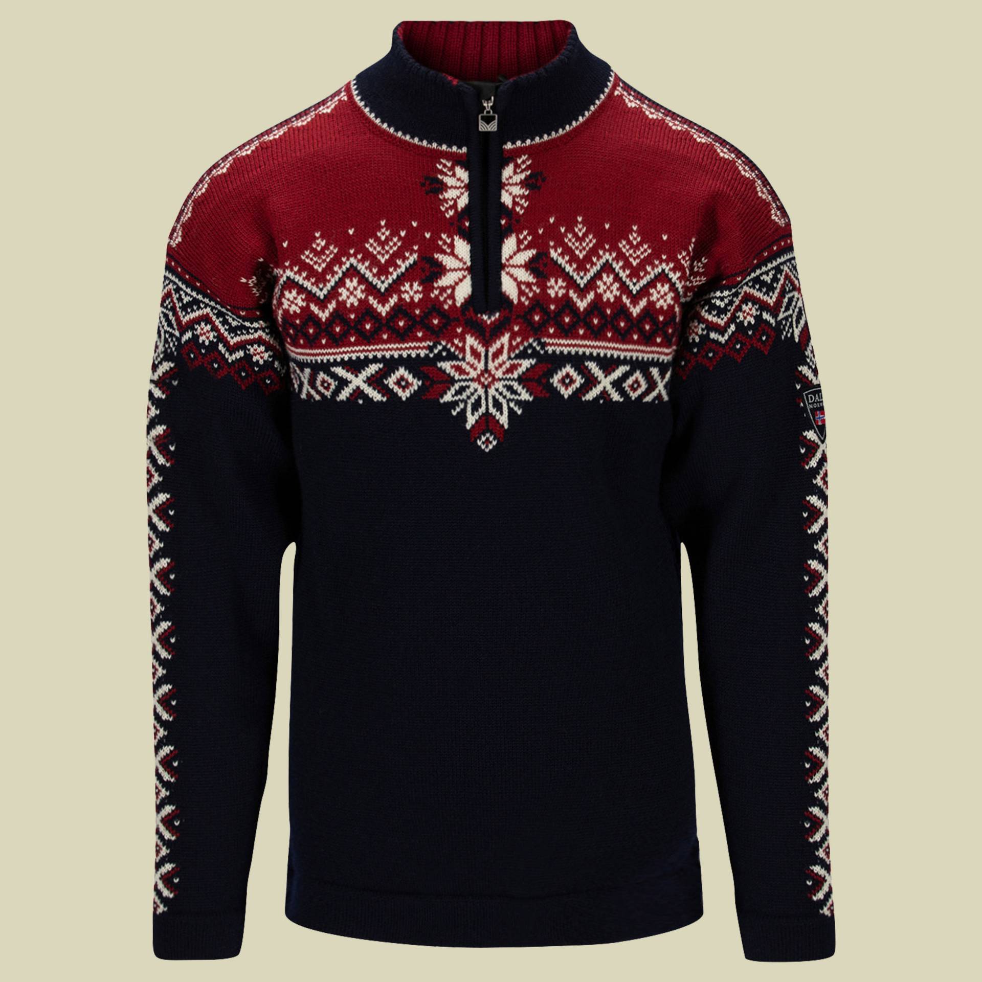 140th Anniversary Sweater Men Größe XXL Farbe navy/red rose/off white von Dale of Norway