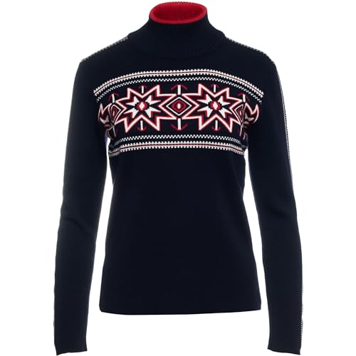 Dale of Norway Damen Olympia Pullover, Navy-Raspberry, L von Dale of Norway