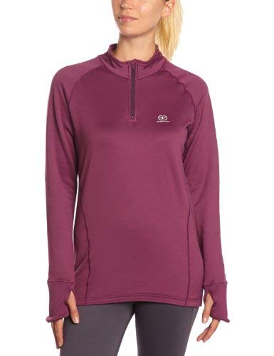 Damartsport Damen T-Shirt Zip XL violett - violett von Damartsport