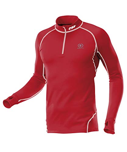 Damartsport Herren T-Shirt Activebody 4 Stehkragen und Zipp XX-Large rot - rot von Damartsport