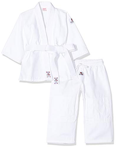 DANRHO Kinder Judogi Yamanashi Karate Kleid, Weiß, 140 cm von DANRHO