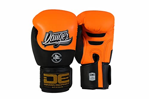 Boxhandschuh Danger Evolution | Semi-Leder | Orange-Schwarz - Produktfarbe: Orange Schwarz/Produktgröße: 16OZ von Danger Danger