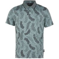 Daniel Springs Jacquard Halbarm Polo petrol von Daniel Springs