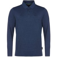 Daniel Springs Melange Thermo Langarm Polo navy von Daniel Springs