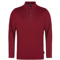 Daniel Springs Pique Thermo Langarm Polo bordeaux von Daniel Springs