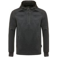 Daniel Springs Power-Stretch Hoodie Sweatshirt dunkelgrau melange von Daniel Springs