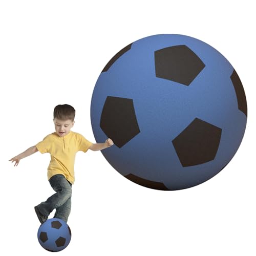 Dankek Leiser Fußball, Schaumstoff-Fußball, Weicher, leiser Fußball, Weicher Schaumstoff-Sportball für Kinder, drinnen und draußen, Fußball für Spielübungen im Hinterhof von Dankek