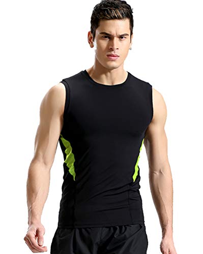 DaobaMEN Herren Sport Sportswear Dry Fit Sleeveless Shirts Tank Tops Tanktops Achselshirts von DaobaMEN