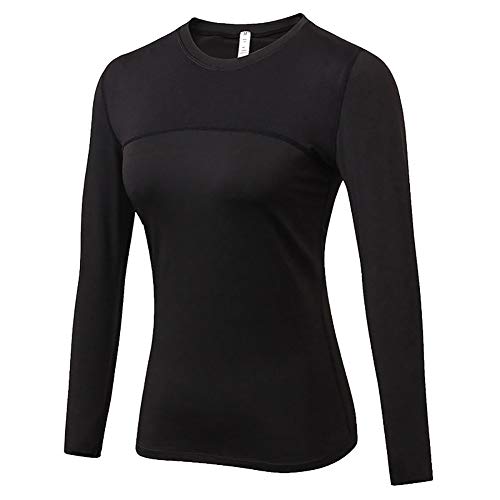 DaobaWOMEN Damen Kompressionsshirt Langarm Dry Fit Running Athletic T-Shirt Workout Tops von DaobaWOMEN