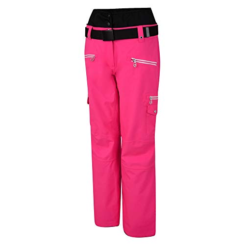 Regatta Damen Liberty Pant Ski-und Snowboardhose mit integrierter Schneegamasche und hoher Taille, wasserdicht und atmungsaktiv Salopettes, Cyber Pink, 32 von Regatta